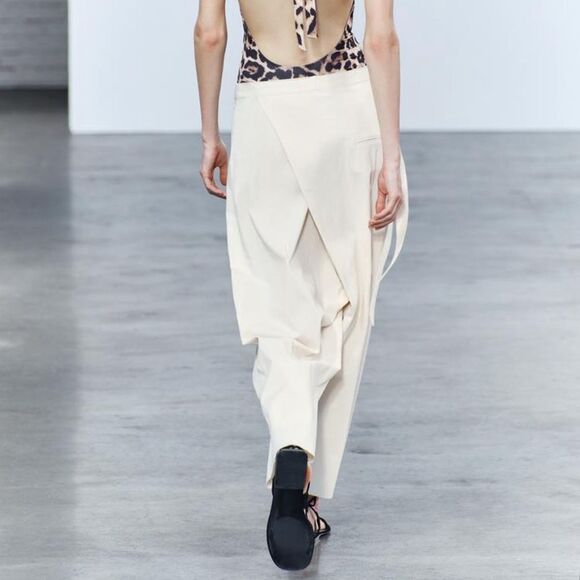 ZARA WRAP FRONT PANTS ZW COLLECTION
ECRU - Picture 11 of 14